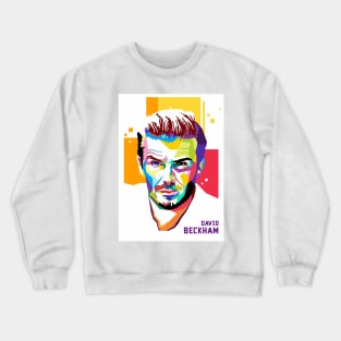 david beckham pop art Crewneck Sweatshirt